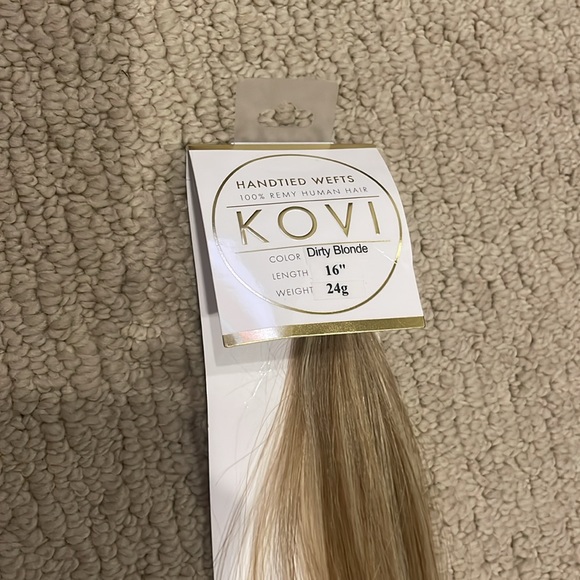 KOVI 100% Human Hair Handtied Wefts - Dirty Blonde - Picture 3 of 8
